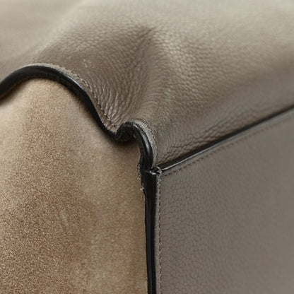 Celine Smooth Calfskin Suede Large Tri-Color Trapeze Brown 24 of 24