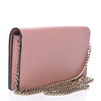 Gucci Dollar Calfskin Medium Betty Chain Wallet Soft Pink 3 of 10
