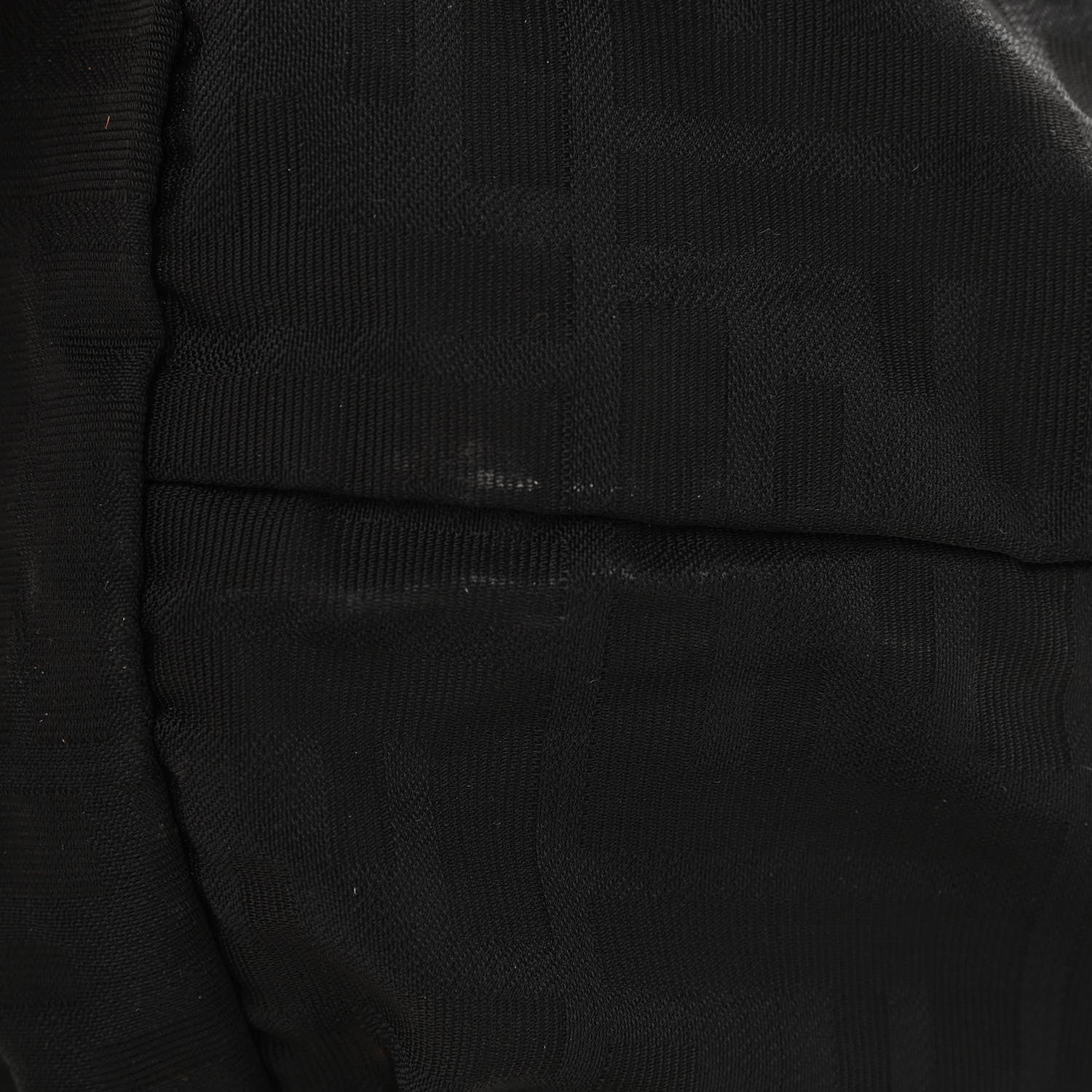 Fendi Nylon Zucca Medium Roll Tote Black 14 of 15