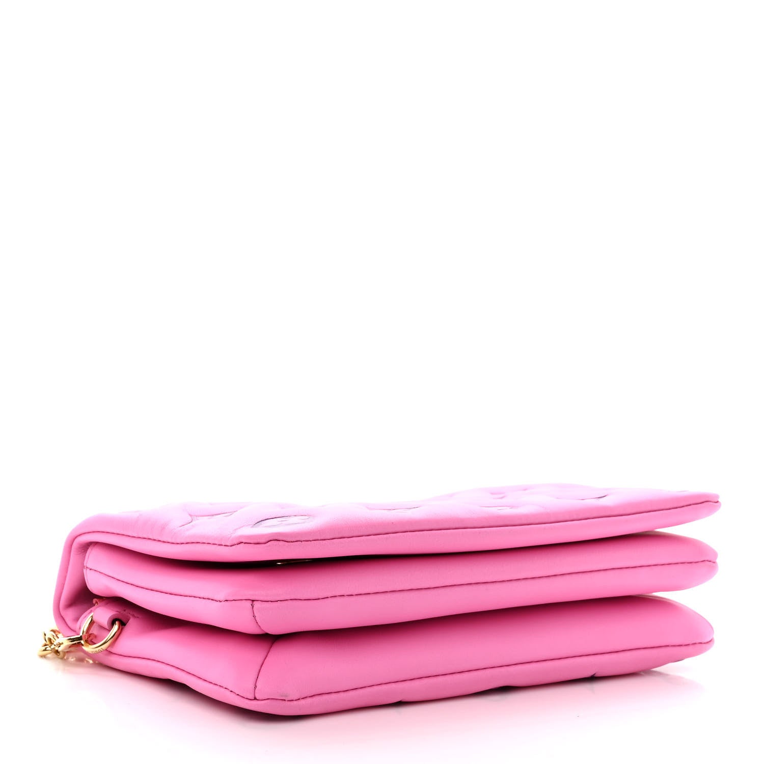 Louis Vuitton Lambskin Embossed Monogram Vuittamins Pochette Coussin Rose Violet 4 of 10