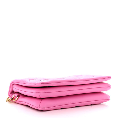 Louis Vuitton Lambskin Embossed Monogram Vuittamins Pochette Coussin Rose Violet 4 of 10