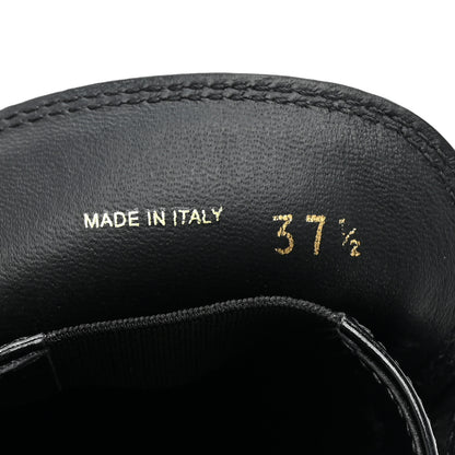 Prada Spazzolato Metal Triangle Logo 50mm Loafers 37.5 Black 8 of 14