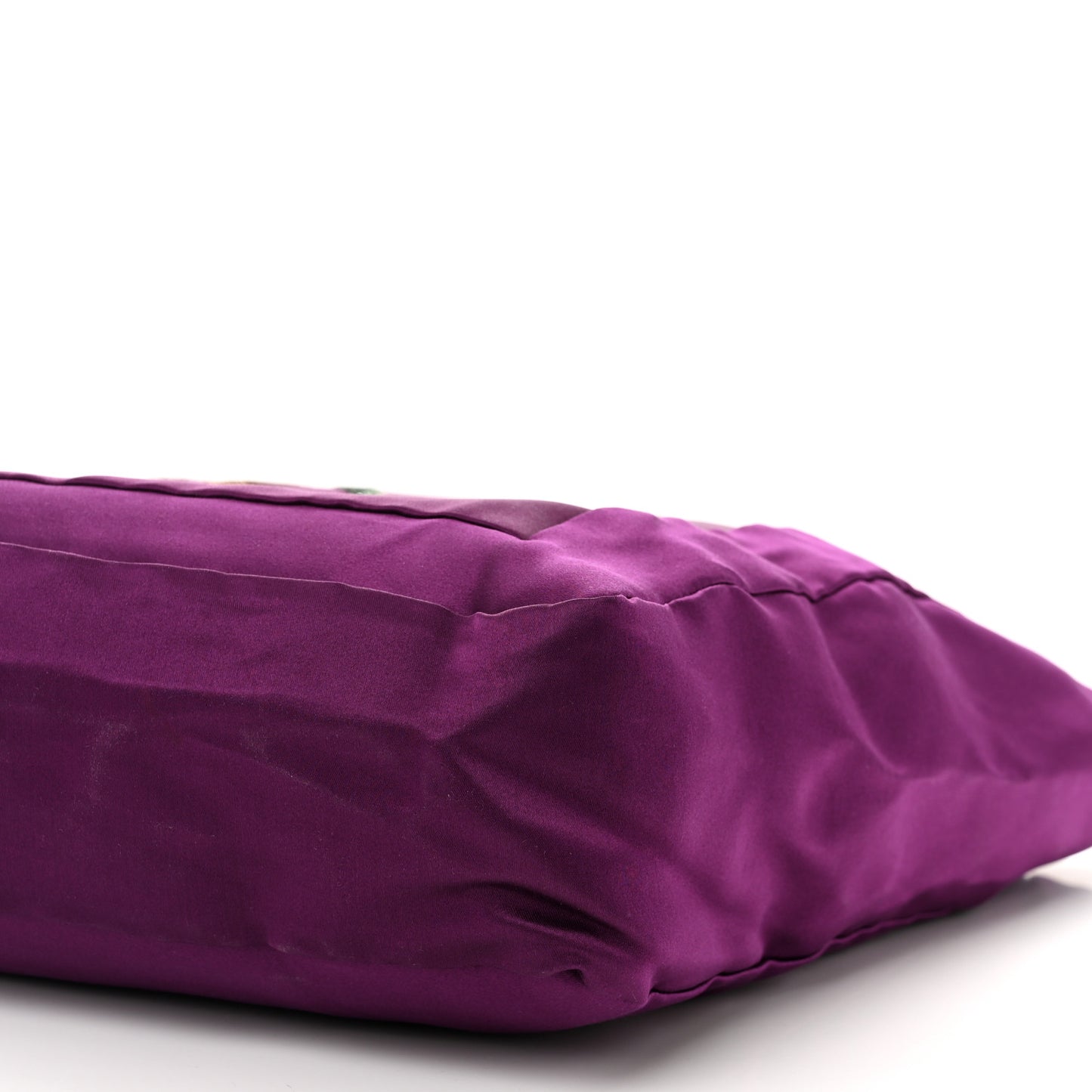 Satin Sequin Thats Love Tote Violet