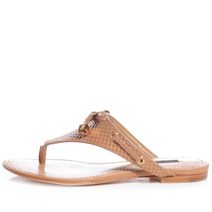 Louis Vuitton Leather Dice Flat Thong 35 US 6 1 of 8