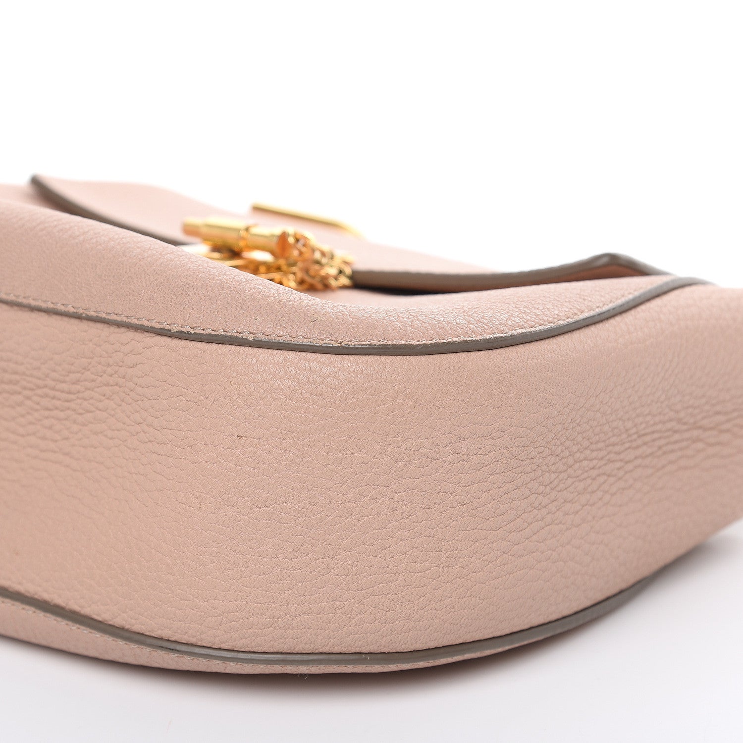 Chloe Grained Lambskin Drew Shoulder Bag Cement Pink 9 of 18