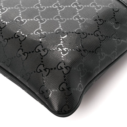Gucci Nylon Monogram Medium Flat Messenger Bag Black 13 of 13