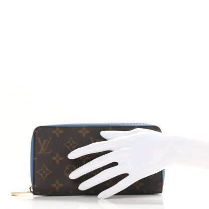 Louis Vuitton Monogram Zippy Wallet Blue Jean 2 of 8