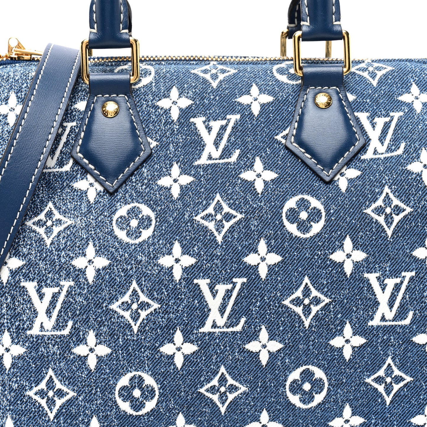 Monogram Jacquard Denim Speedy Bandouliere 25 Bleu