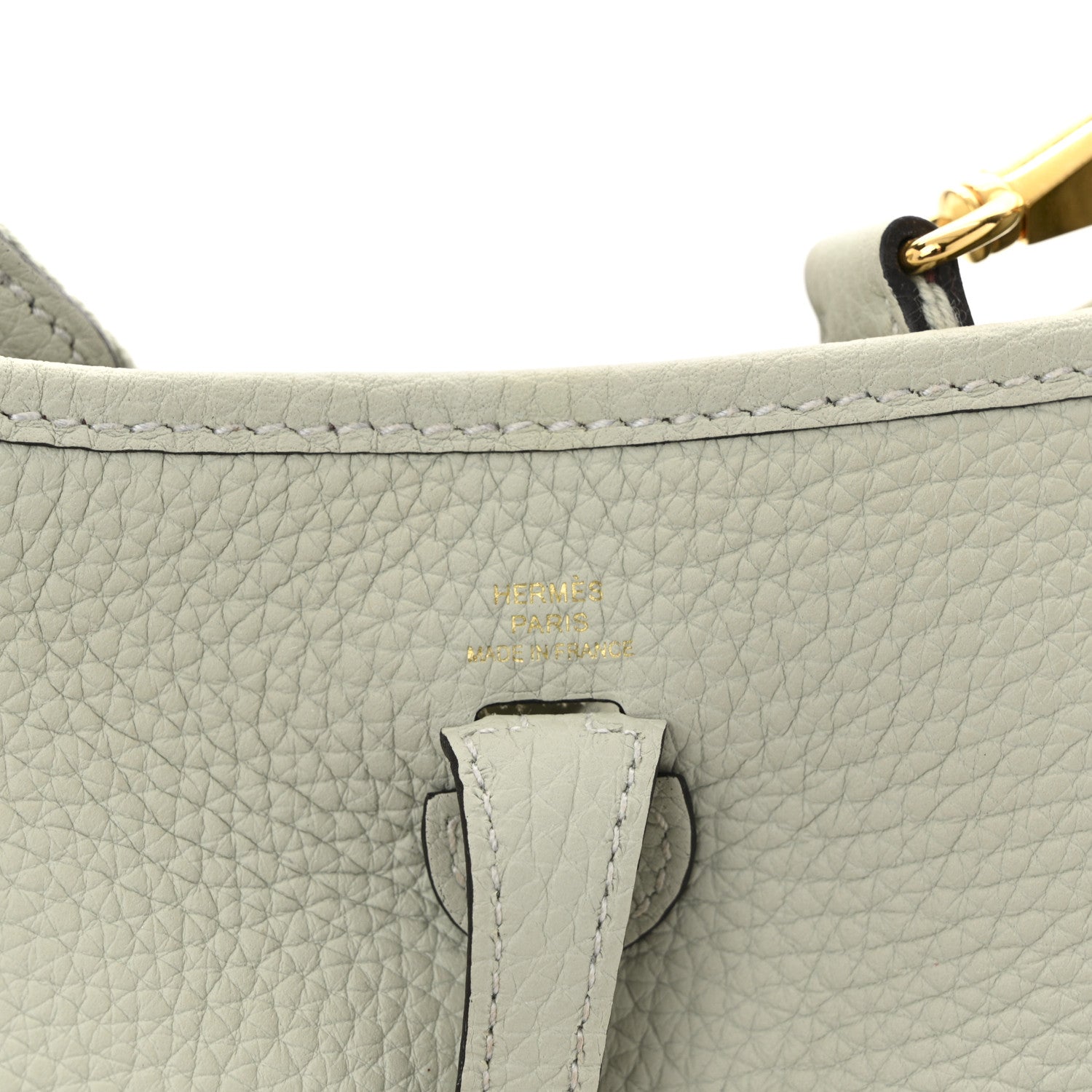 Hermes Taurillon Clemence Amazone Evelyne TPM Gris Neve 6 of 10