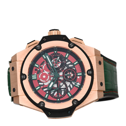 Hublot 18K Rose Gold Alligator 48mm Big Bang King Power Skeleton Limited Edition Automatic Watch Red 710.OM.0130.GR.MEX10 2 of 4
