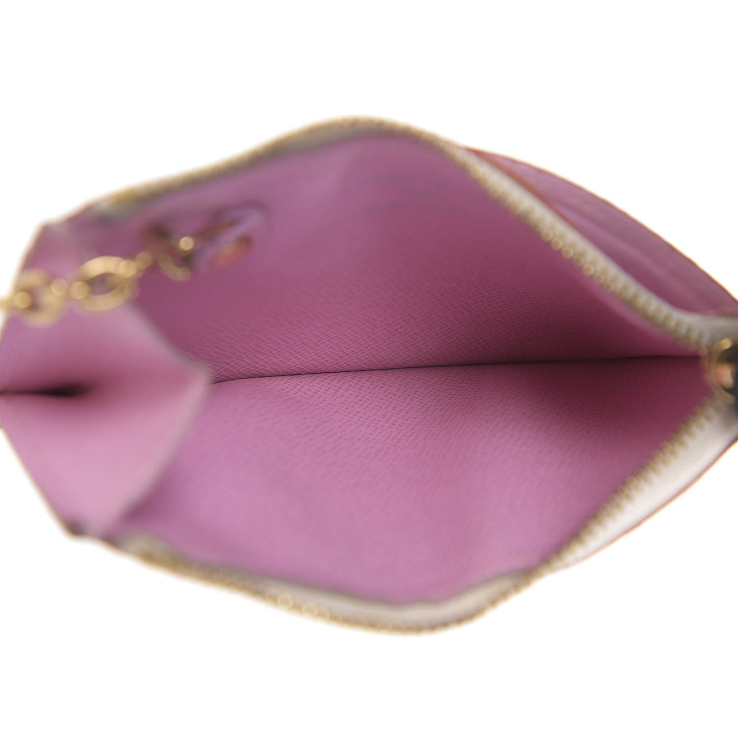 Monogram Multicolor Key Pouch White Litchi