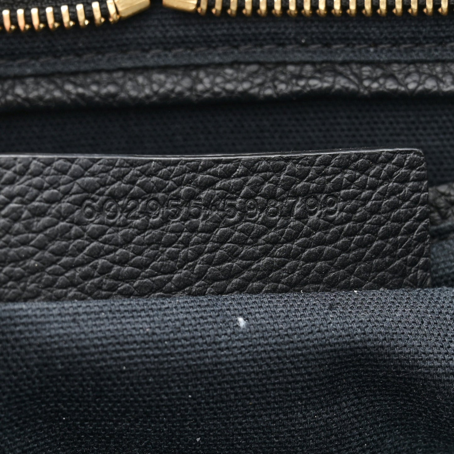 Pebbled Calfskin Small Skull Padlock Zip Around Tote Black