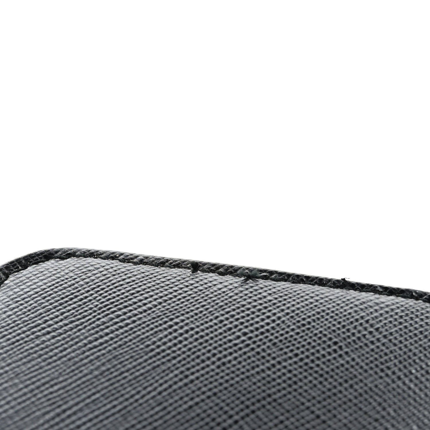 Prada Saffiano Compact Zip Around Wallet Black 8 of 8