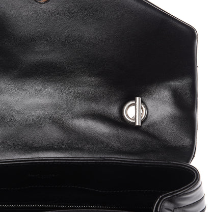 Saint Laurent Calfskin Y Quilted Monogram Medium Loulou Satchel Black 12 of 12
