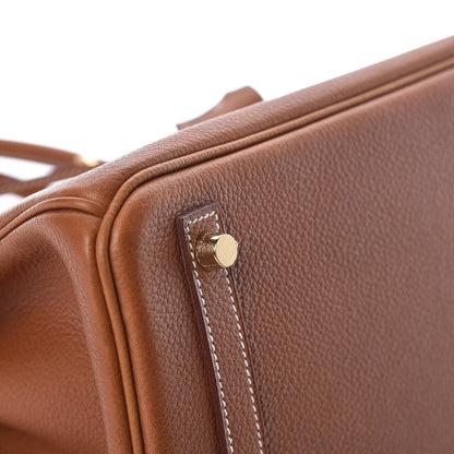 Hermes Natural Barenia Faubourg Birkin 30 Fauve 33 of 34