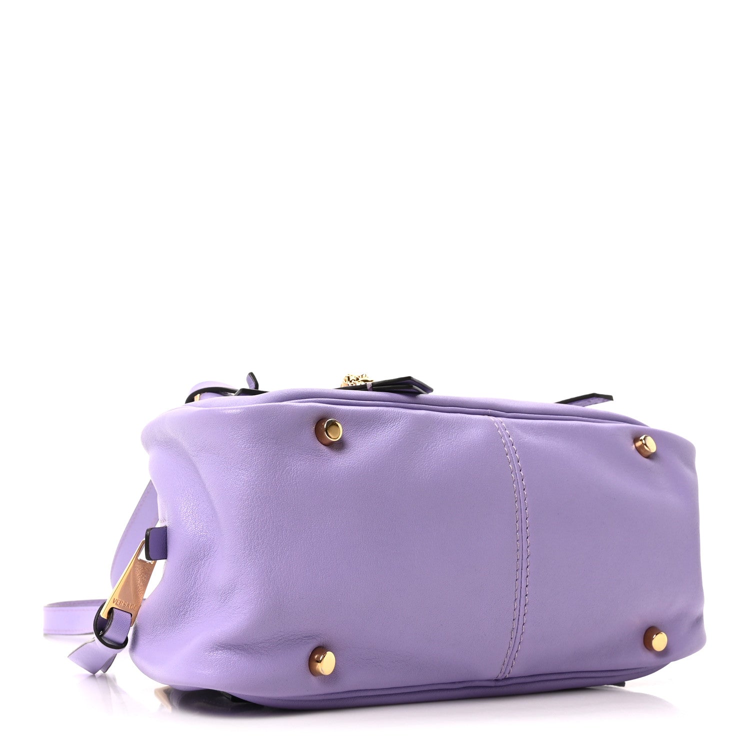 Versace Lambskin Tag Bowling Bag Lilac 4 of 10