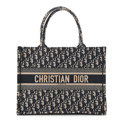 Christian Dior Oblique Medium Book Tote Blue Multicolor 1 of 12