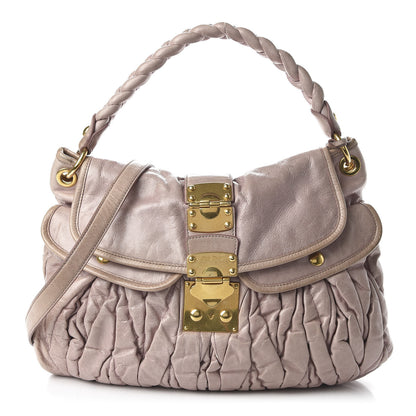 Miu Miu Nappa Matelasse Coffer Hobo Mughetto 1 of 11