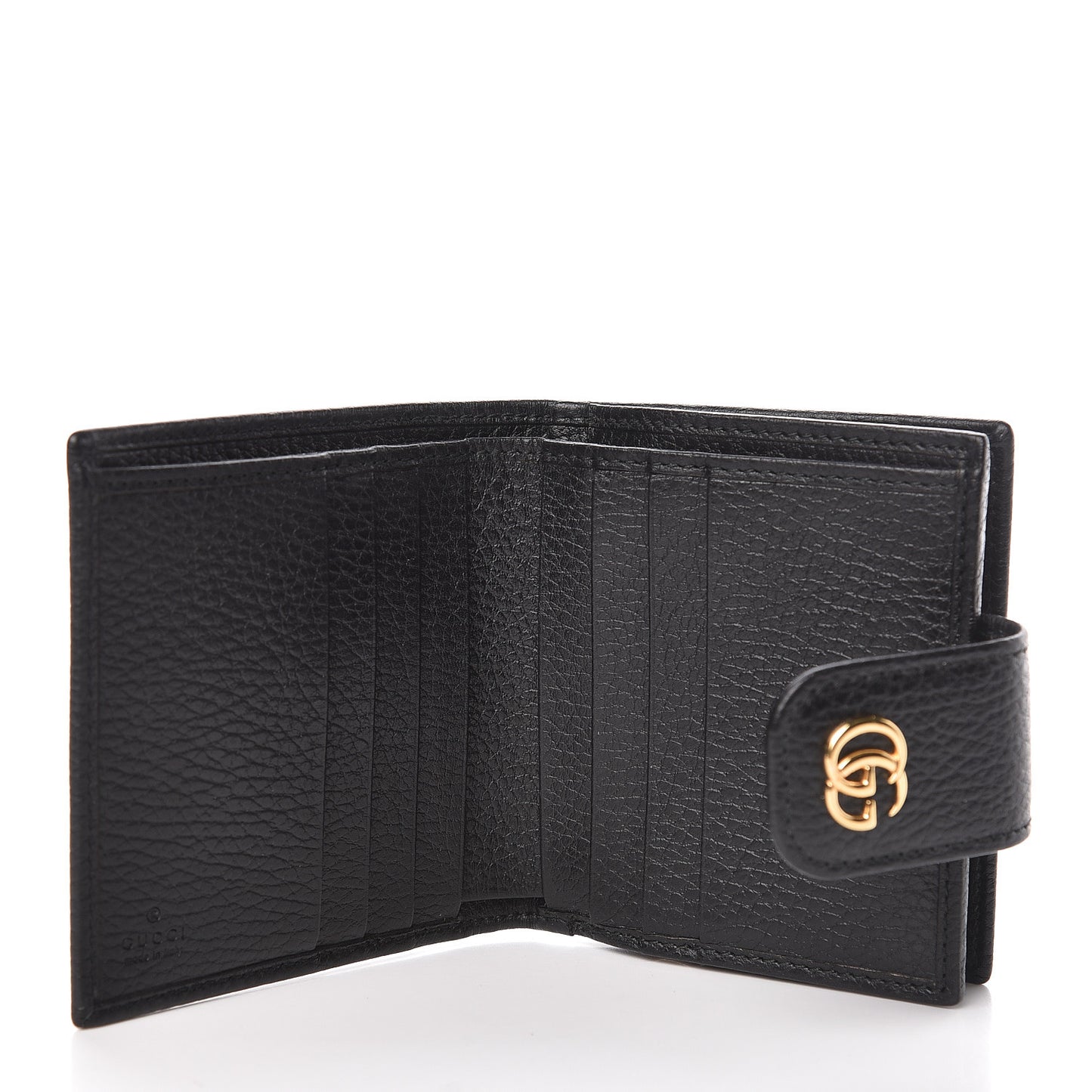 Dollar Calfskin GG Marmont French Wallet Black