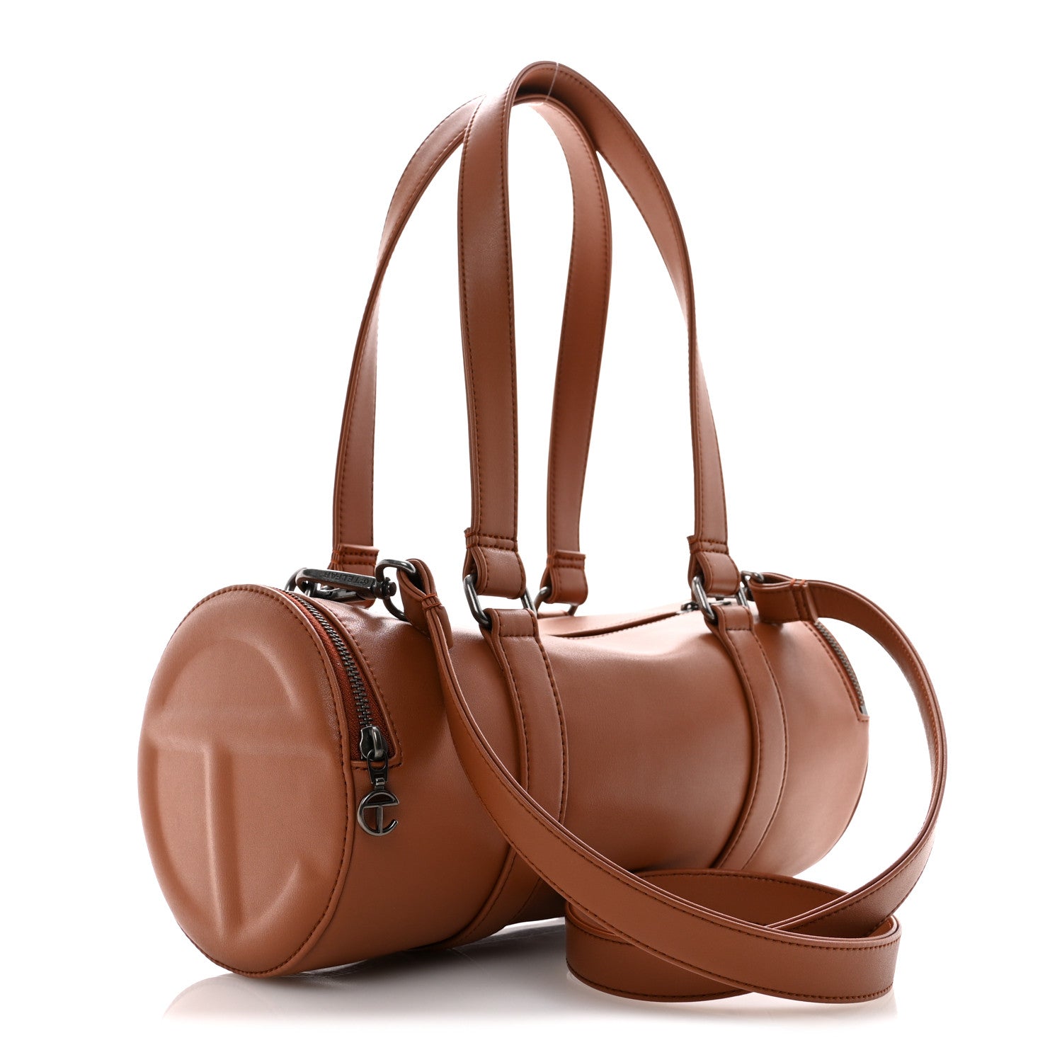 Telfar Vegan Leather Medium Duffle Brown 3 of 9