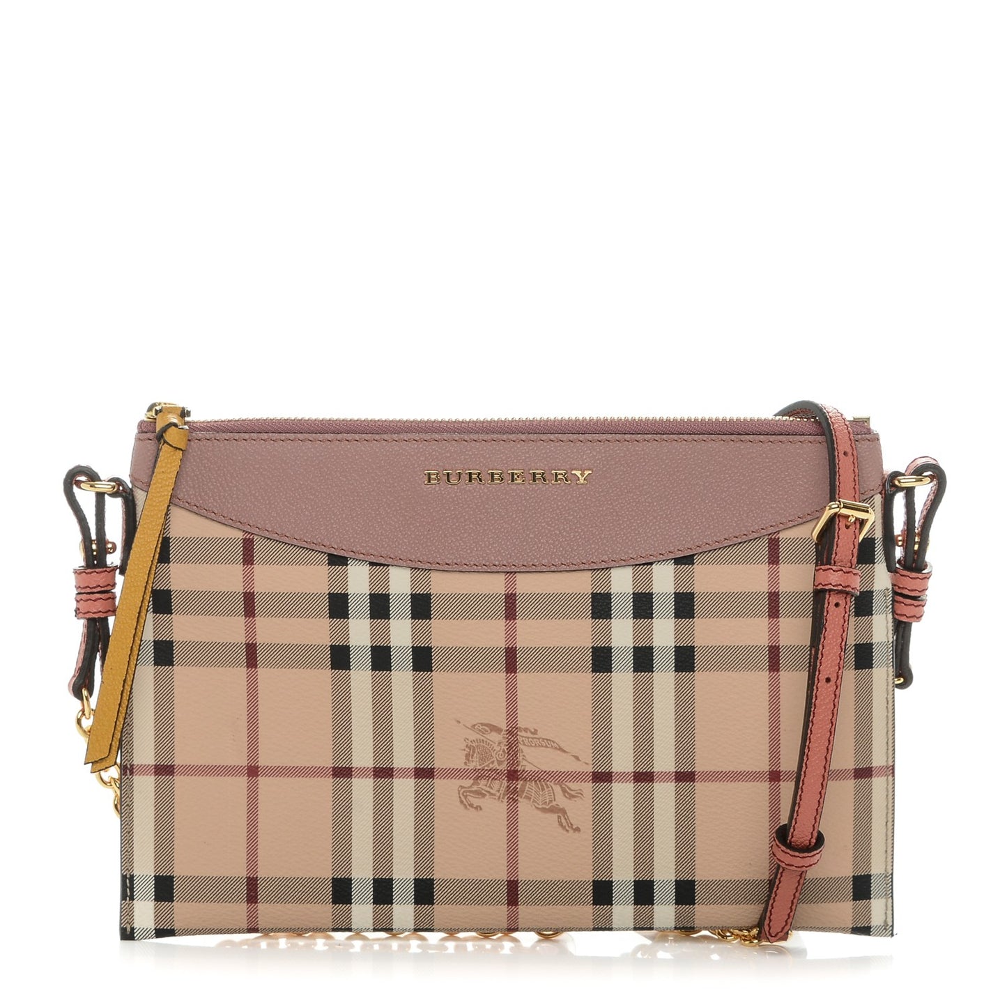 Haymarket Check Peyton Crossbody Dusty Pink