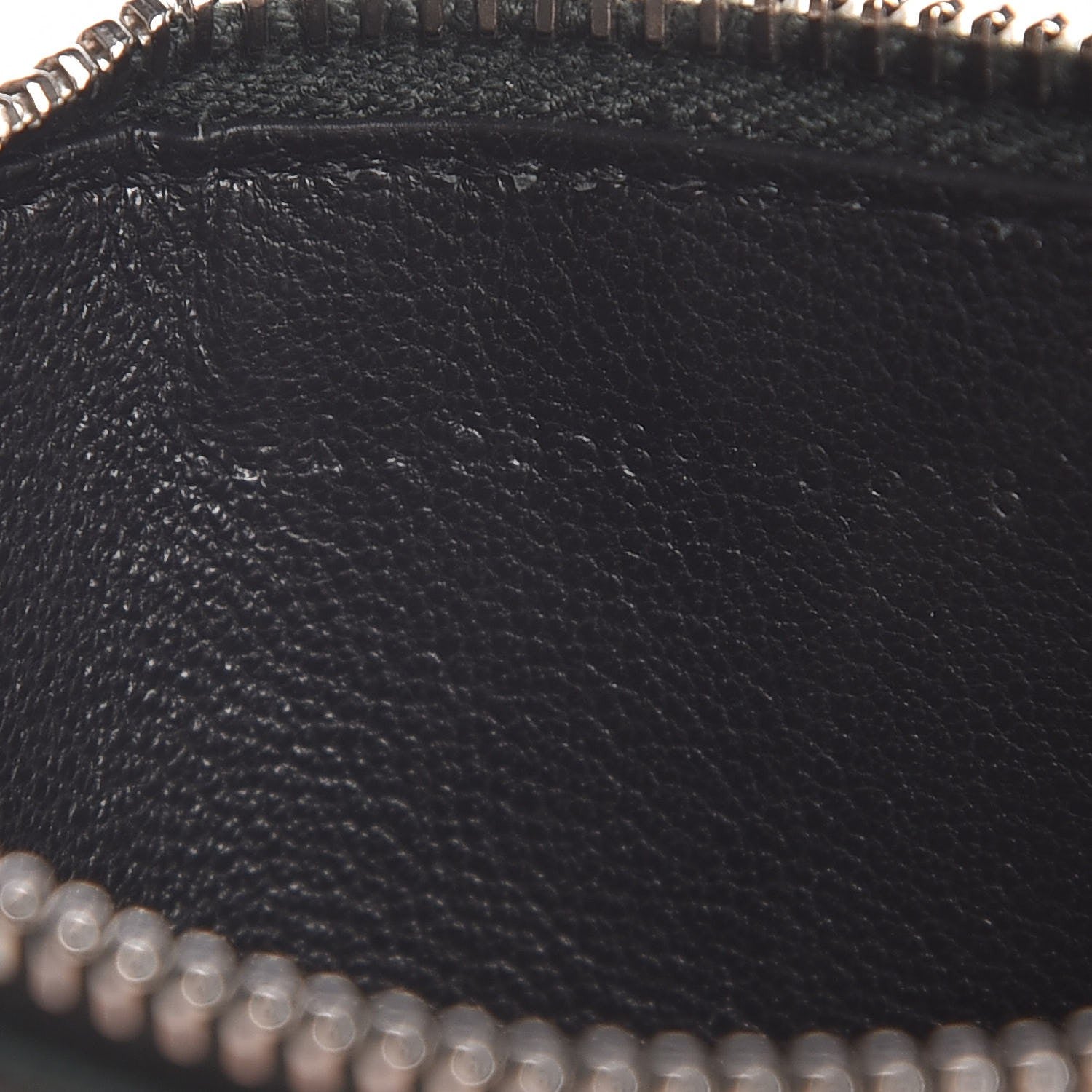 Saint Laurent Grained Calfskin 5 Fragments Zip Pouch Card Holder New Vert Fonce 7 of 8