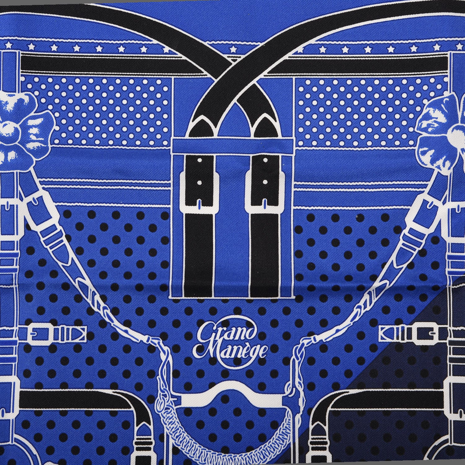 Hermes Silk Grand Manege Cut Bandana Scarf 55 3 of 4