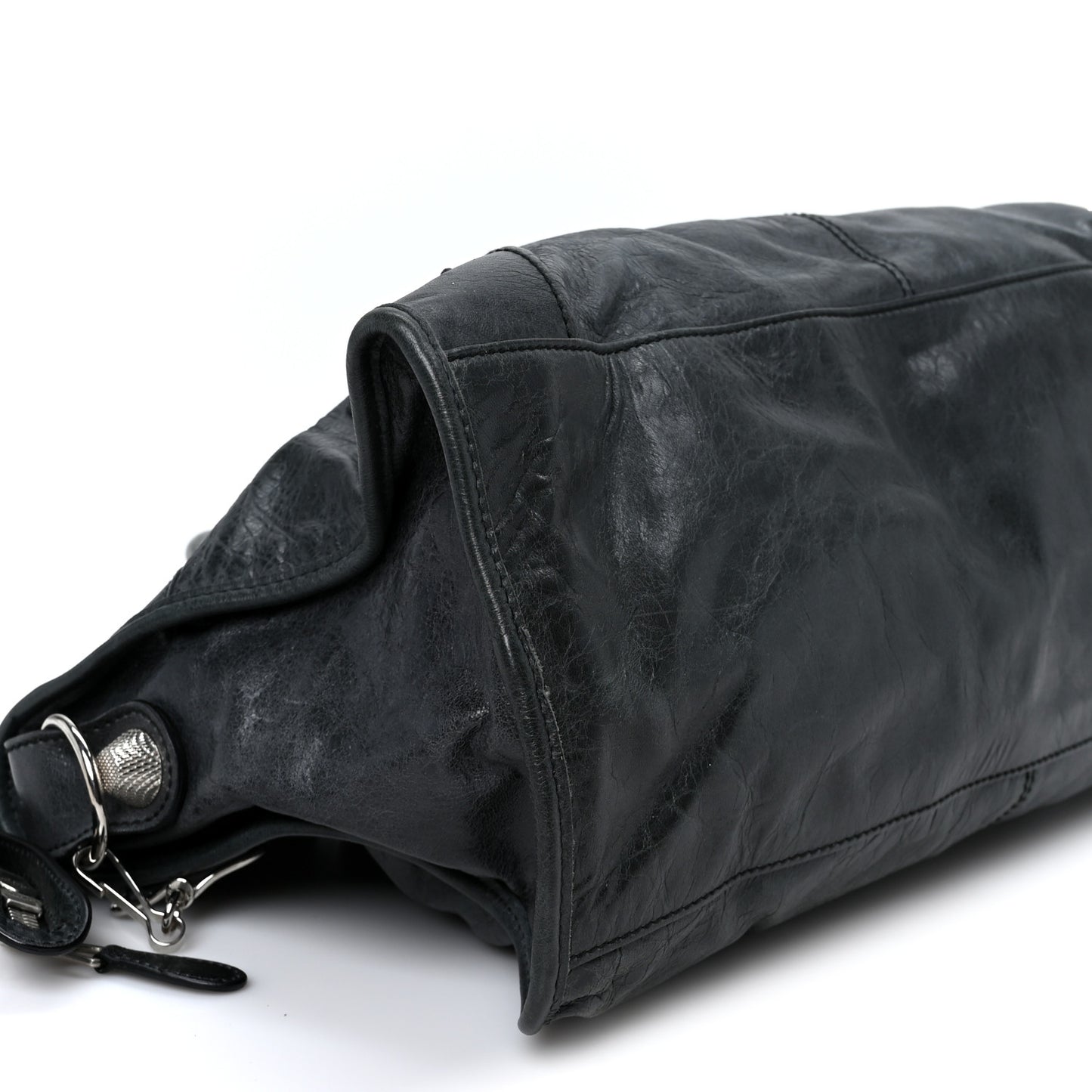 Agneau Giant 21 Silver Hardware Part Time Black