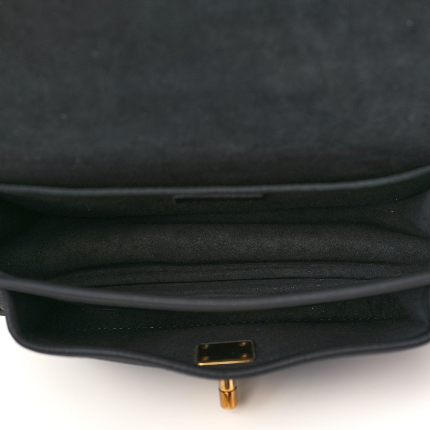 Grained Calfskin Lockme Chain Bag PM Black