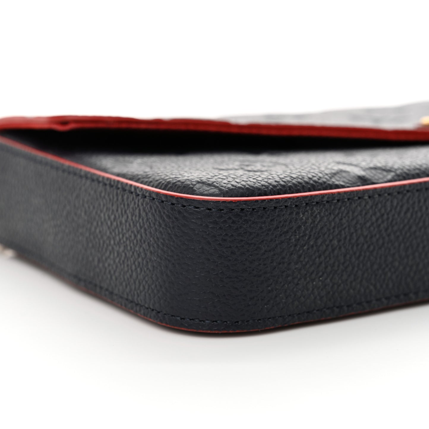 Empreinte Pochette Felicie Chain Wallet Marine Rouge