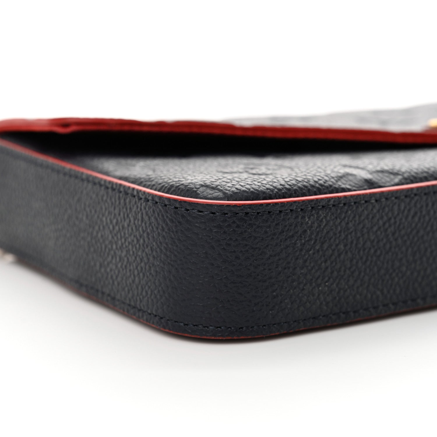Louis Vuitton Empreinte Pochette Felicie Chain Wallet Marine Rouge 9 of 10