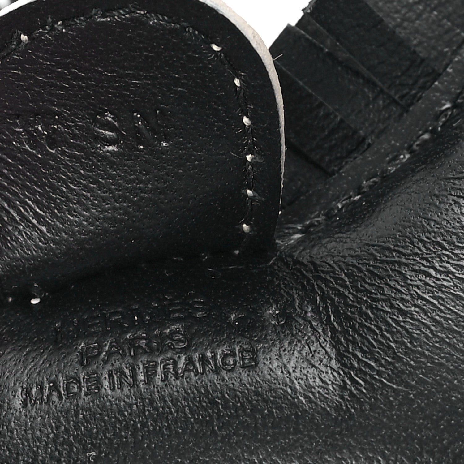 Hermes Milo Lambskin Matte Niloticus Crocodile Himalaya Touch Grigri Rodeo Horse Bag Charm PM Black White 3 of 4