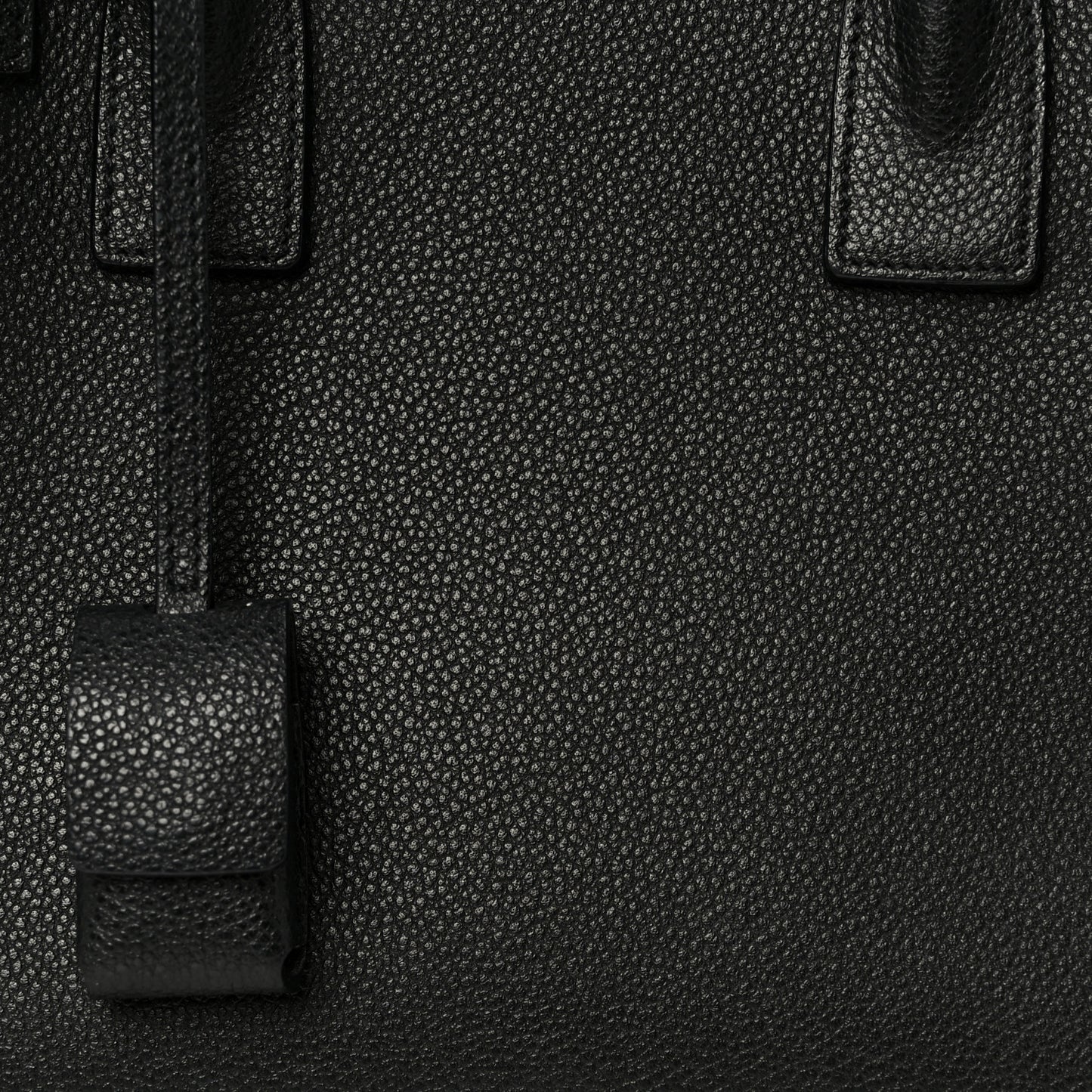Grained Calfskin Small Sac De Jour Black