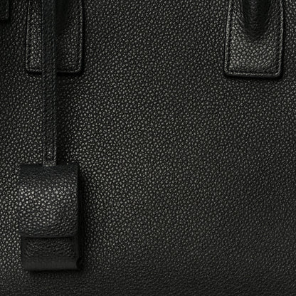 Saint Laurent Grained Calfskin Small Sac De Jour Black 9 of 11