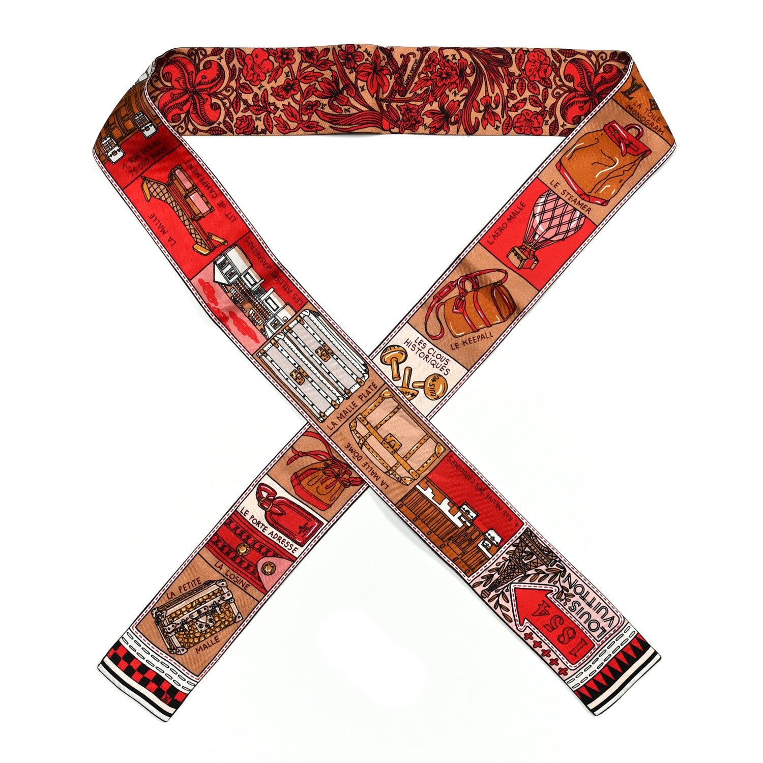 Louis Vuitton Silk Jeu De Louis BB Bandeau Beige 1 of 3