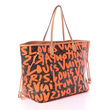 Louis Vuitton Monogram Graffiti Neverfull GM Orange 2 of 9