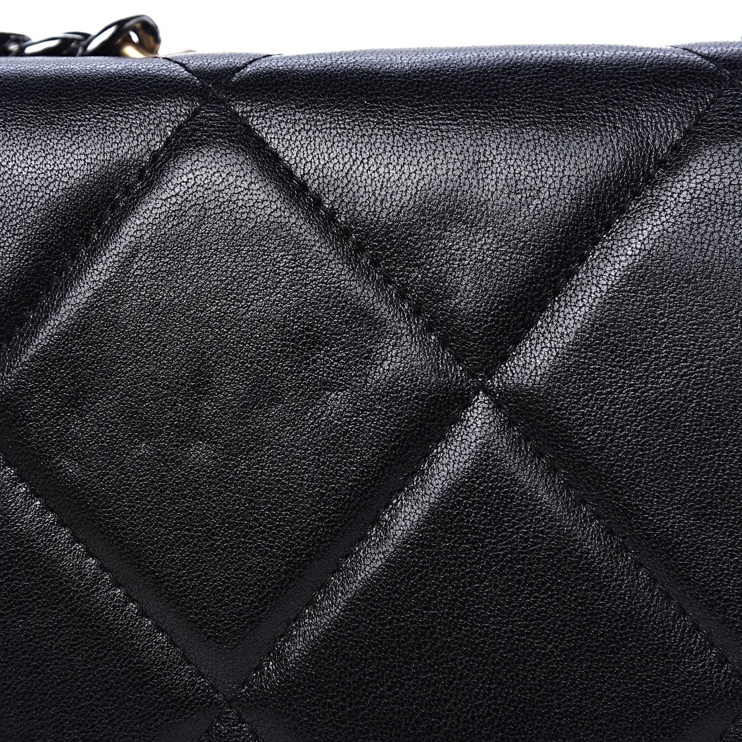 Chanel Goatskin Quilted 19 Wallet On Chain WOC Black 14 of 15