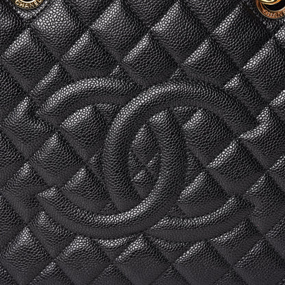 Chanel Caviar Quilted Grand Shopping Tote GST Black 10 of 10