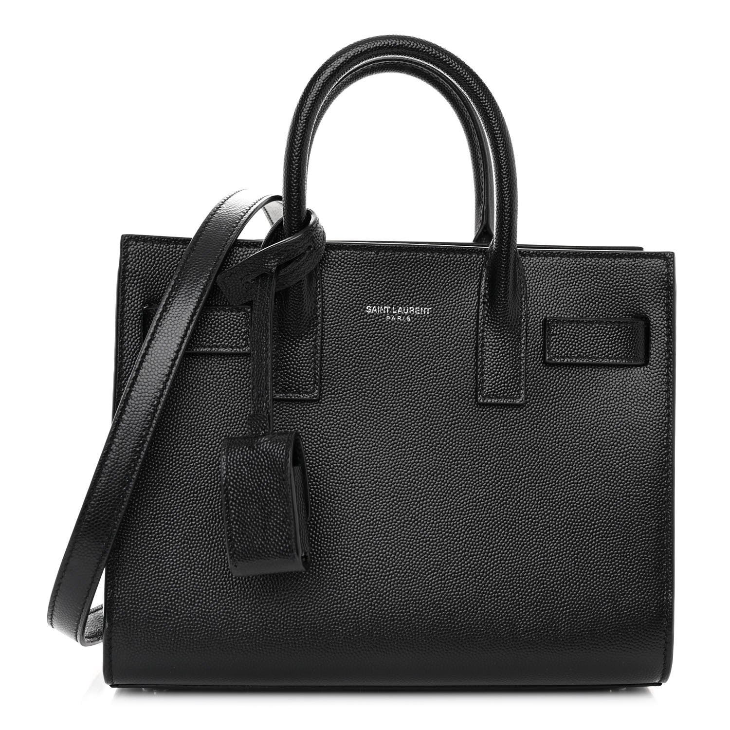 Saint Laurent Calfskin Nano Sac De Jour Black 1 of 9
