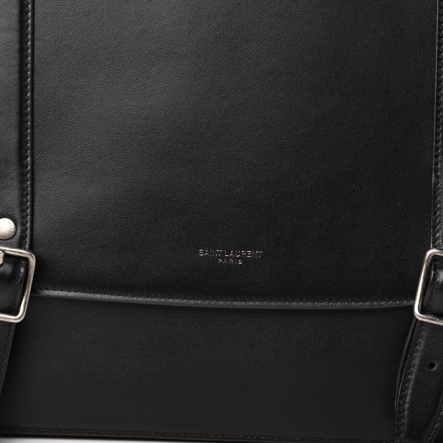Saint Laurent Smooth Calfskin Schoolbag Backpack Black 8 of 9