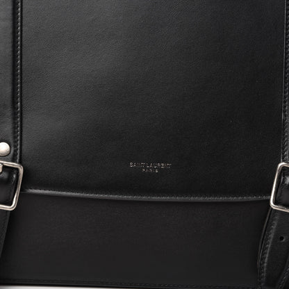 Saint Laurent Smooth Calfskin Schoolbag Backpack Black 8 of 9