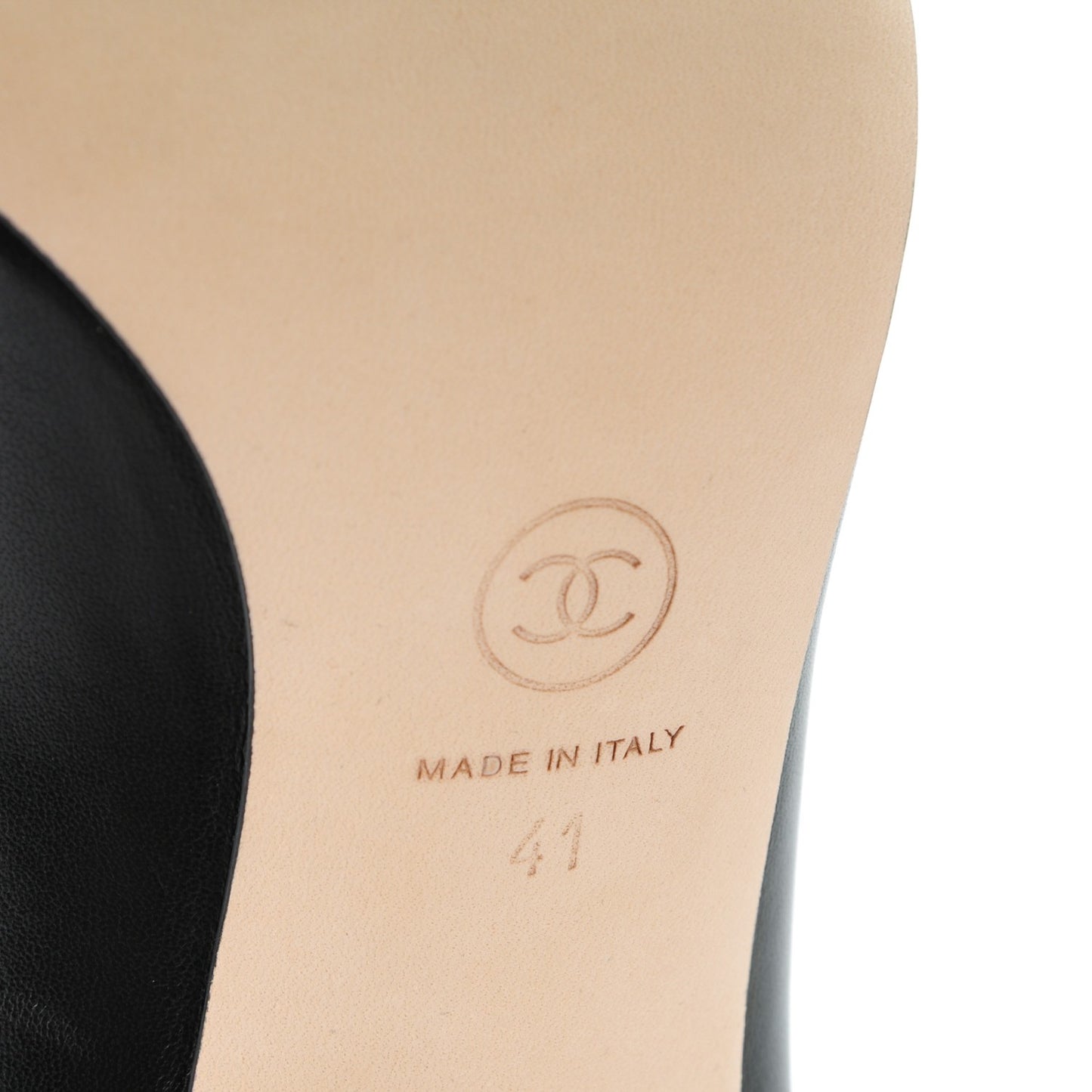 Lambskin Satin Cap Toe Pumps 41 Black