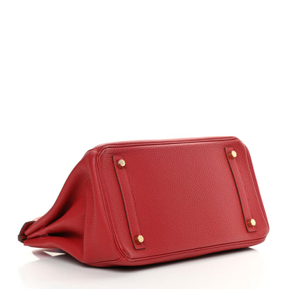 Hermes Togo Birkin 30 Rouge Casaque 4 of 19