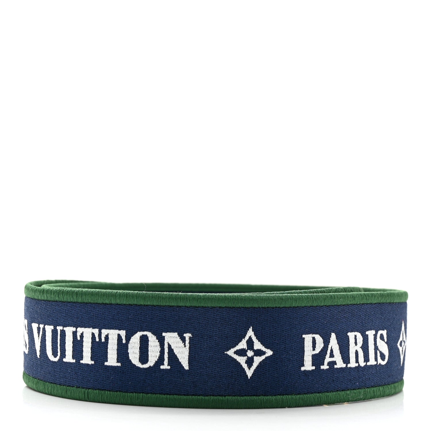 Louis Vuitton Nylon Bandouliere Shoulder Strap Blue Green 2 of 3
