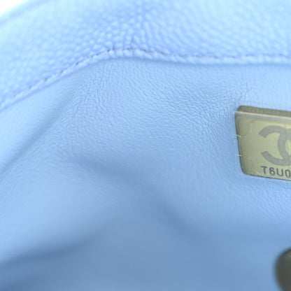 Chanel Shiny Caviar Pick Me Up Flap Belt Bag Light Blue 8 of 12
