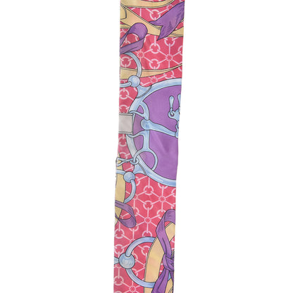 Hermes Silk La Promenade Du Matin Twilly Prune Rose Mauve 7 of 7
