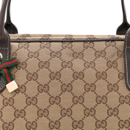 Gucci Monogram Small Princy Satchel Dark Brown 8 of 11