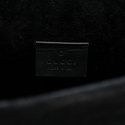 Gucci GG Supreme Monogram Suede Crystal Small Dionysus Shoulder Bag Beige Ebony Black 6 of 15