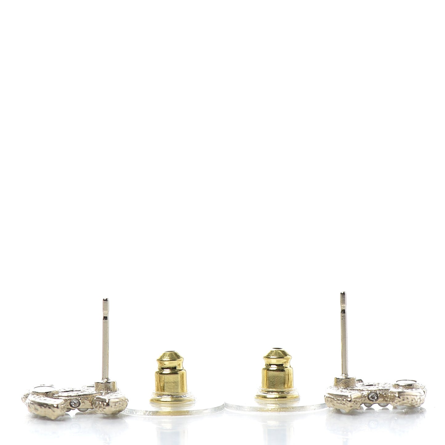 Pearl CC Earrings Gold