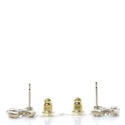 Chanel Pearl CC Earrings Gold 3 of 4